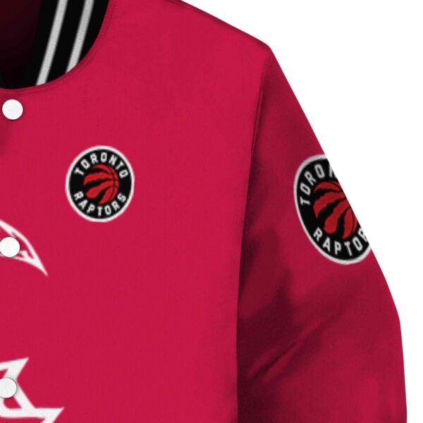 toronto raptors tribal art red white black jacket premium grade jacketwow