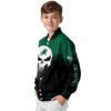 tulane green wave punisher skull green black white jacket trendy jacketwow