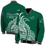 tulane green wave tribal art green white black jacket best selling jacketwow