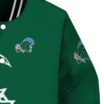 tulane green wave tribal art green white black jacket best selling jacketwow