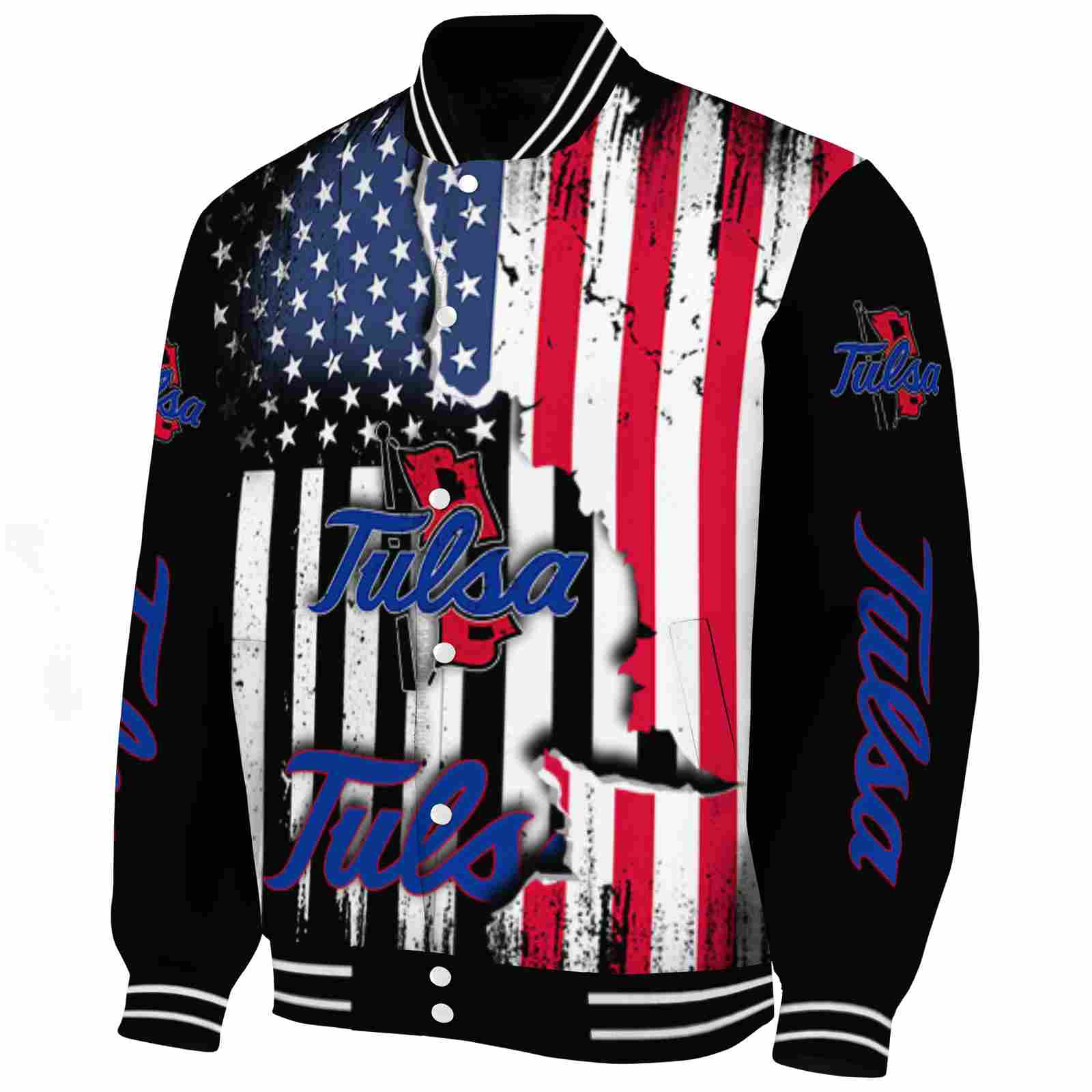 tulsa golden hurricane patriotic theme black jacket best selling jacketwow tulsa golden hurricane patriotic theme black jacket best selling jacketwow