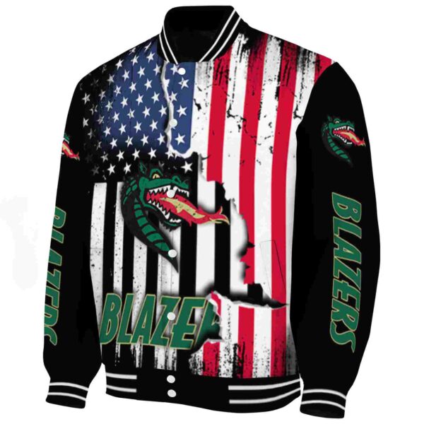 uab blazers patriotic theme black jacket best selling jacketwow
