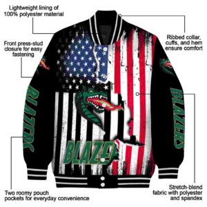 uab blazers patriotic theme black jacket new arrival jacketwow