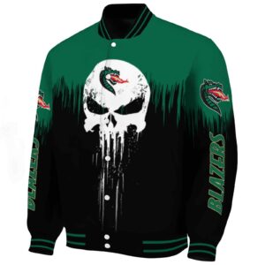 uab blazers punisher skull green black white jacket best selling jacketwow
