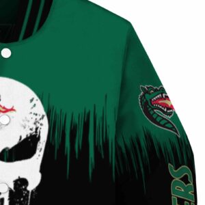 uab blazers punisher skull green black white jacket premium grade jacketwow