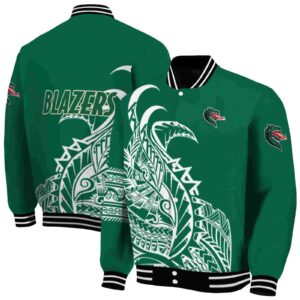 uab blazers tribal art green white black jacket fashion forward jacketwow