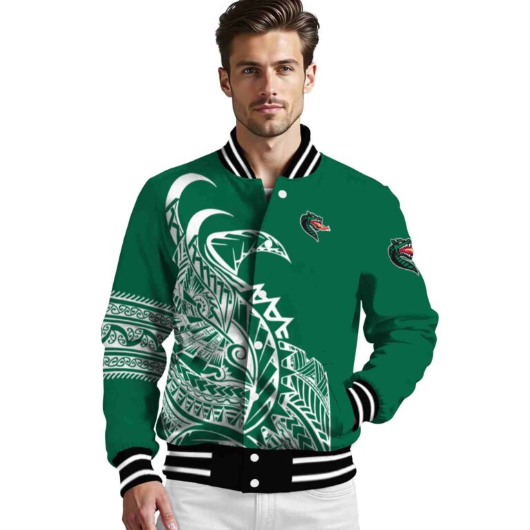 uab blazers tribal art green white black jacket high quality jacketwow
