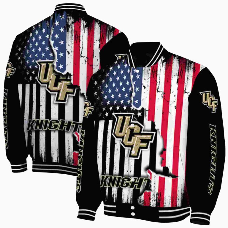 ucf knights patriotic theme black jacket fashion forward jacketwow
