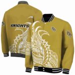 ucf knights tribal art gold white black jacket best selling jacketwow