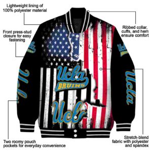 ucla bruins patriotic theme black jacket new arrival jacketwow