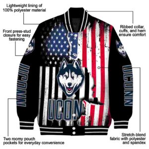 uconn huskies patriotic theme black jacket new arrival jacketwow