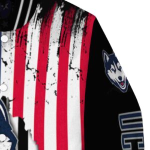 uconn huskies patriotic theme black jacket premium grade jacketwow