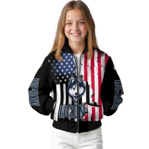 uconn huskies patriotic theme black jacket top rated jacketwow