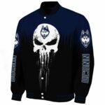 uconn huskies punisher skull blue black white jacket best selling jacketwow