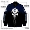 uconn huskies punisher skull blue black white jacket new arrival jacketwow