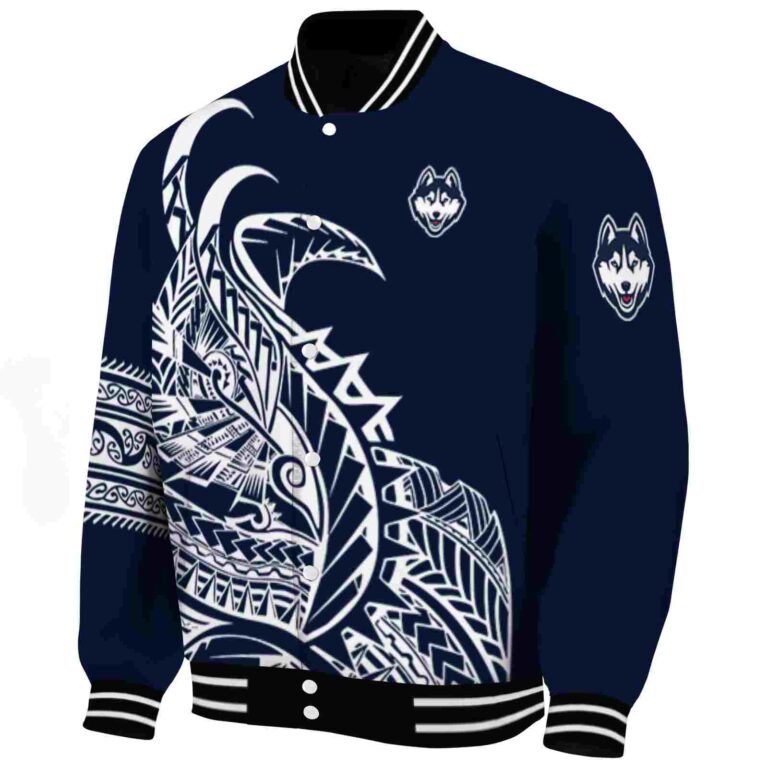 uconn huskies tribal art blue white black jacket best selling jacketwow