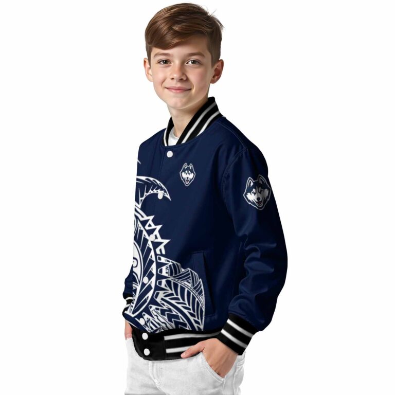 uconn huskies tribal art blue white black jacket trendy jacketwow