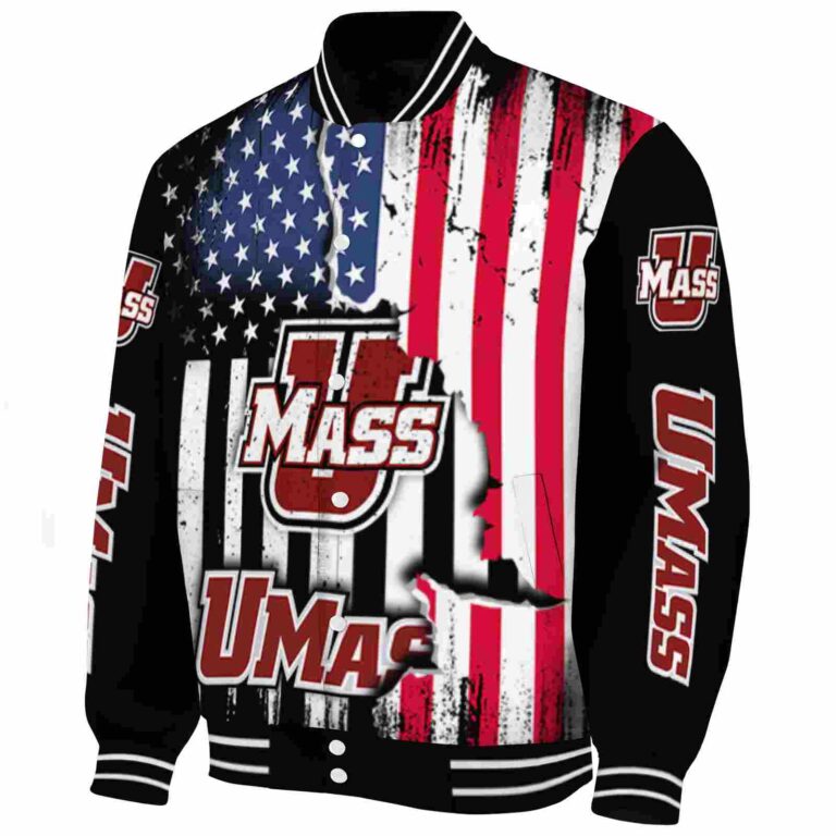 umass minutemen patriotic theme black jacket best selling jacketwow