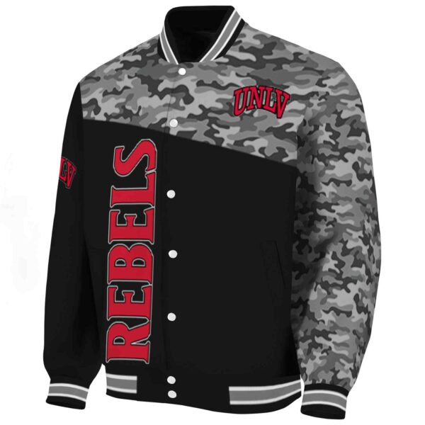 unlv rebels camo patchwork black jacket best selling jacketwow