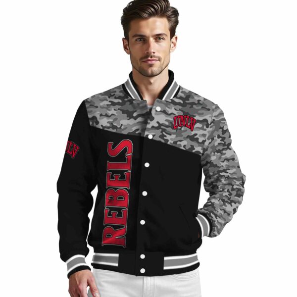 unlv rebels camo patchwork black jacket high quality jacketwow