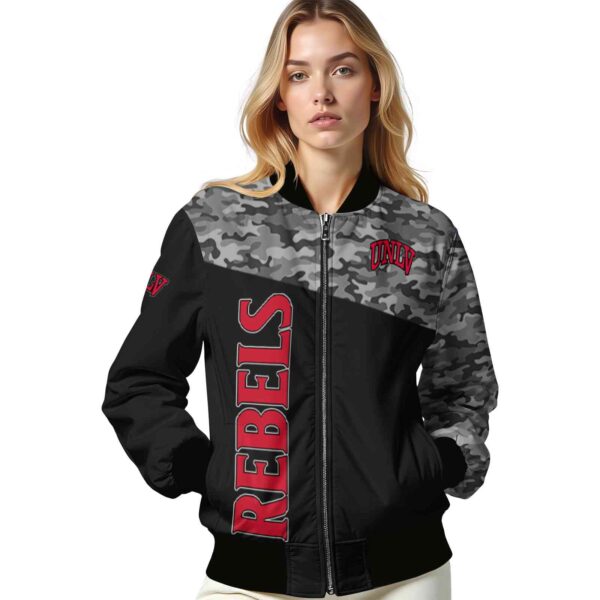 unlv rebels camo patchwork black jacket latest model jacketwow