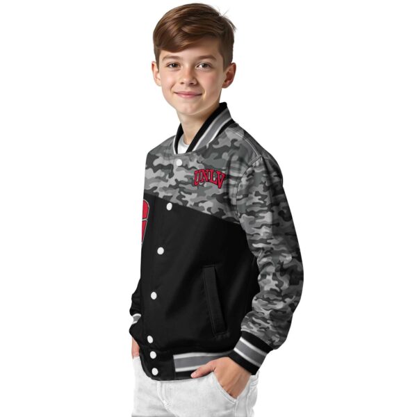 unlv rebels camo patchwork black jacket trendy jacketwow
