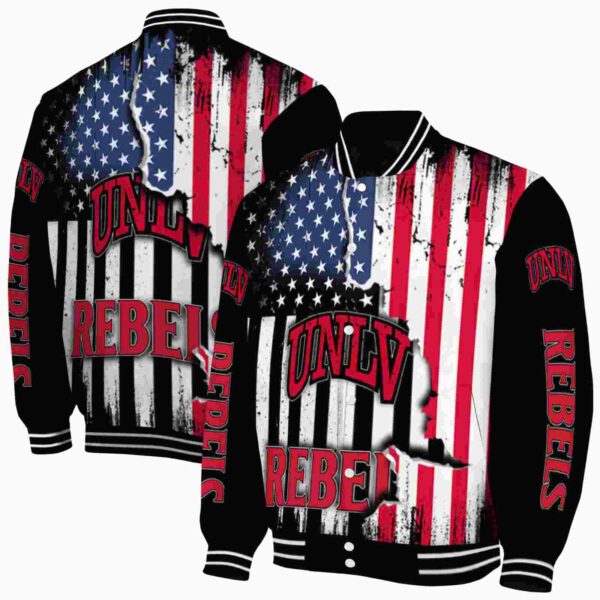 unlv rebels patriotic theme black jacket fashion forward jacketwow