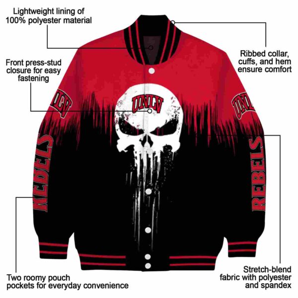 unlv rebels punisher skull red black white jacket new arrival jacketwow