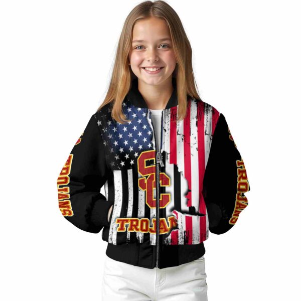 usc trojans patriotic theme black jacket top rated jacketwow