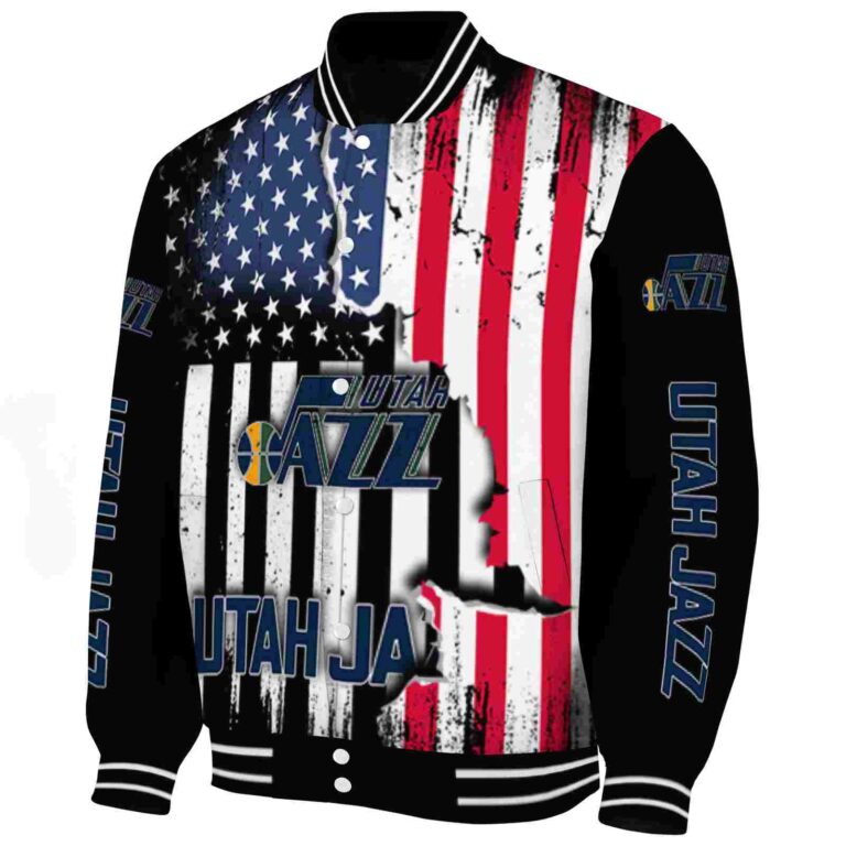 utah jazz patriotic theme black jacket best selling jacketwow