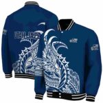 utah jazz tribal art navy white black jacket best selling jacketwow
