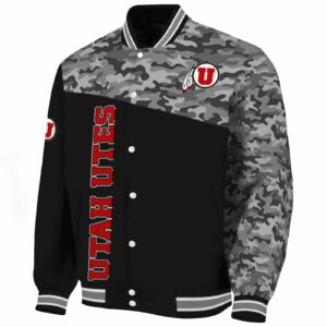 utah utes camo patchwork black jacket best selling jacketwow