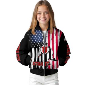 utah utes patriotic theme black jacket top rated jacketwow