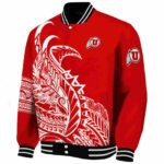 utah utes tribal art red white black jacket best selling jacketwow