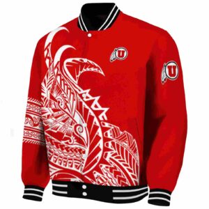 utah utes tribal art red white black jacket best selling jacketwow