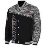 utep miners camo patchwork black jacket best selling jacketwow
