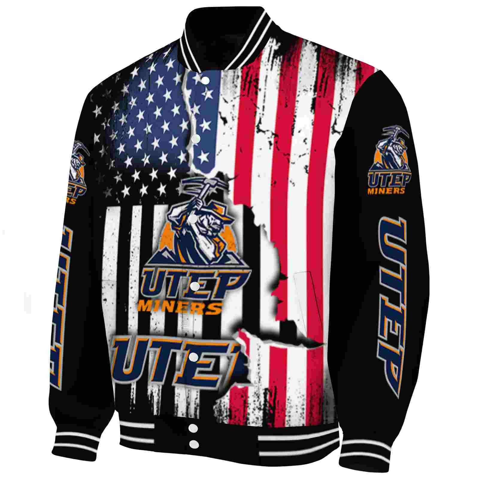 utep miners patriotic theme black jacket best selling jacketwow utep miners patriotic theme black jacket best selling jacketwow