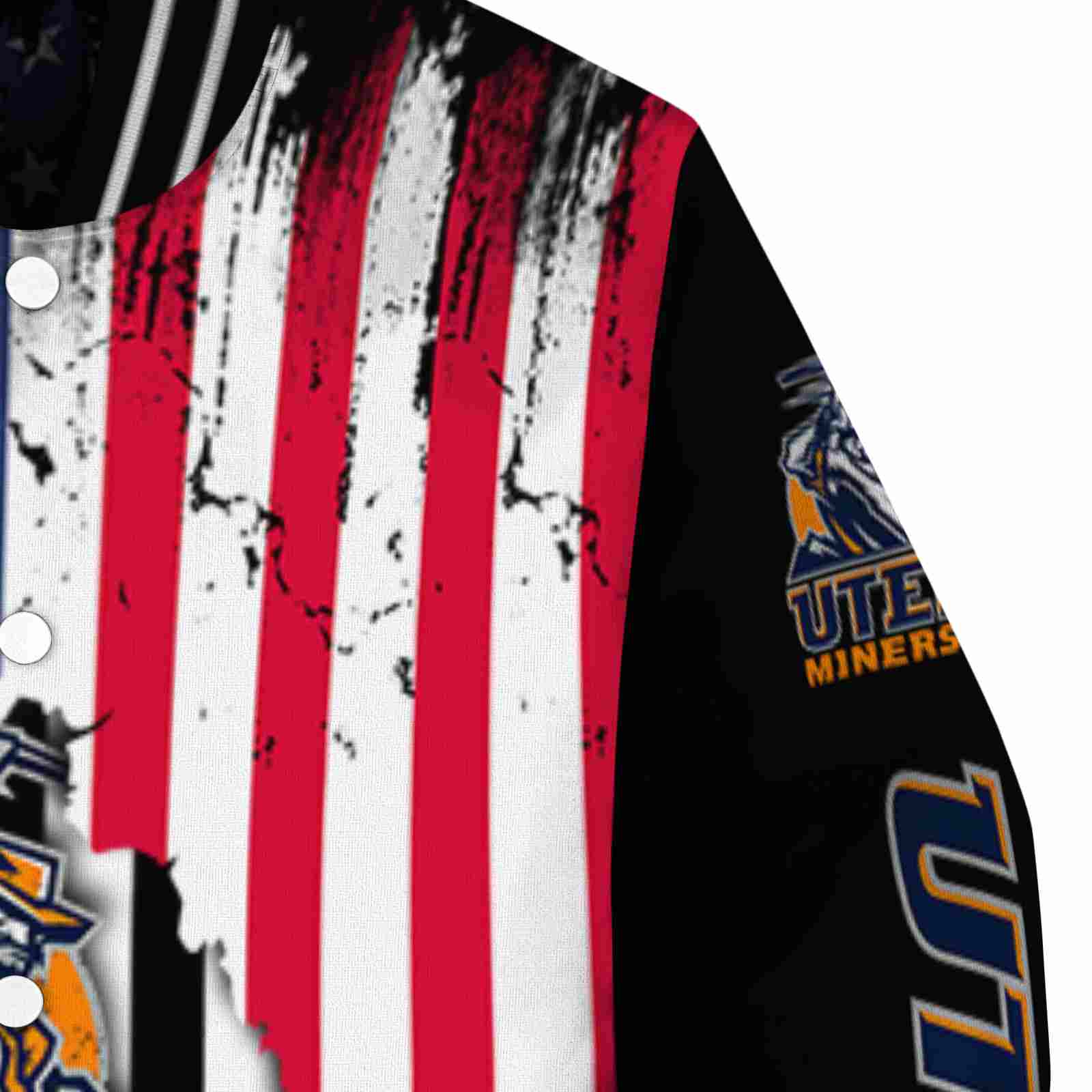 utep miners patriotic theme black jacket premium grade jacketwow utep miners patriotic theme black jacket premium grade jacketwow