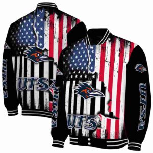 utsa roadrunners patriotic theme black jacket fashion forward jacketwow