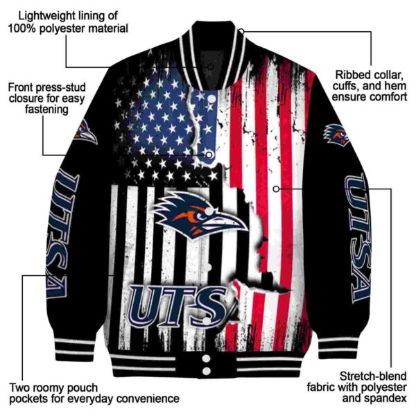 utsa roadrunners patriotic theme black jacket new arrival jacketwow