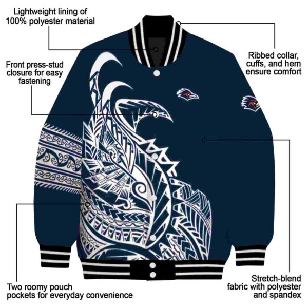 utsa roadrunners tribal art orange white black jacket new arrival jacketwow