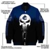 vancouver canucks punisher skull blue black white jacket new arrival jacketwow