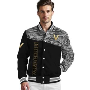 vanderbilt commodores camo patchwork black jacket high quality jacketwow