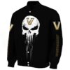 vanderbilt commodores punisher skull black white jacket best selling jacketwow