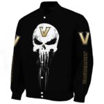 vanderbilt commodores punisher skull black white jacket best selling jacketwow