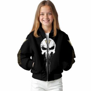 vanderbilt commodores punisher skull black white jacket top rated jacketwow