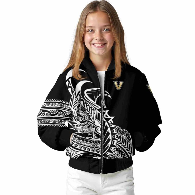 vanderbilt commodores tribal art black white black jacket top rated jacketwow