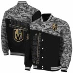 vegas golden knights camo patchwork black jacket best selling jacketwow