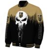 vegas golden knights punisher skull tan black white jacket best selling jacketwow