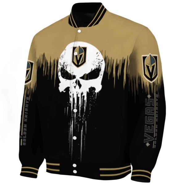 vegas golden knights punisher skull tan black white jacket best selling jacketwow